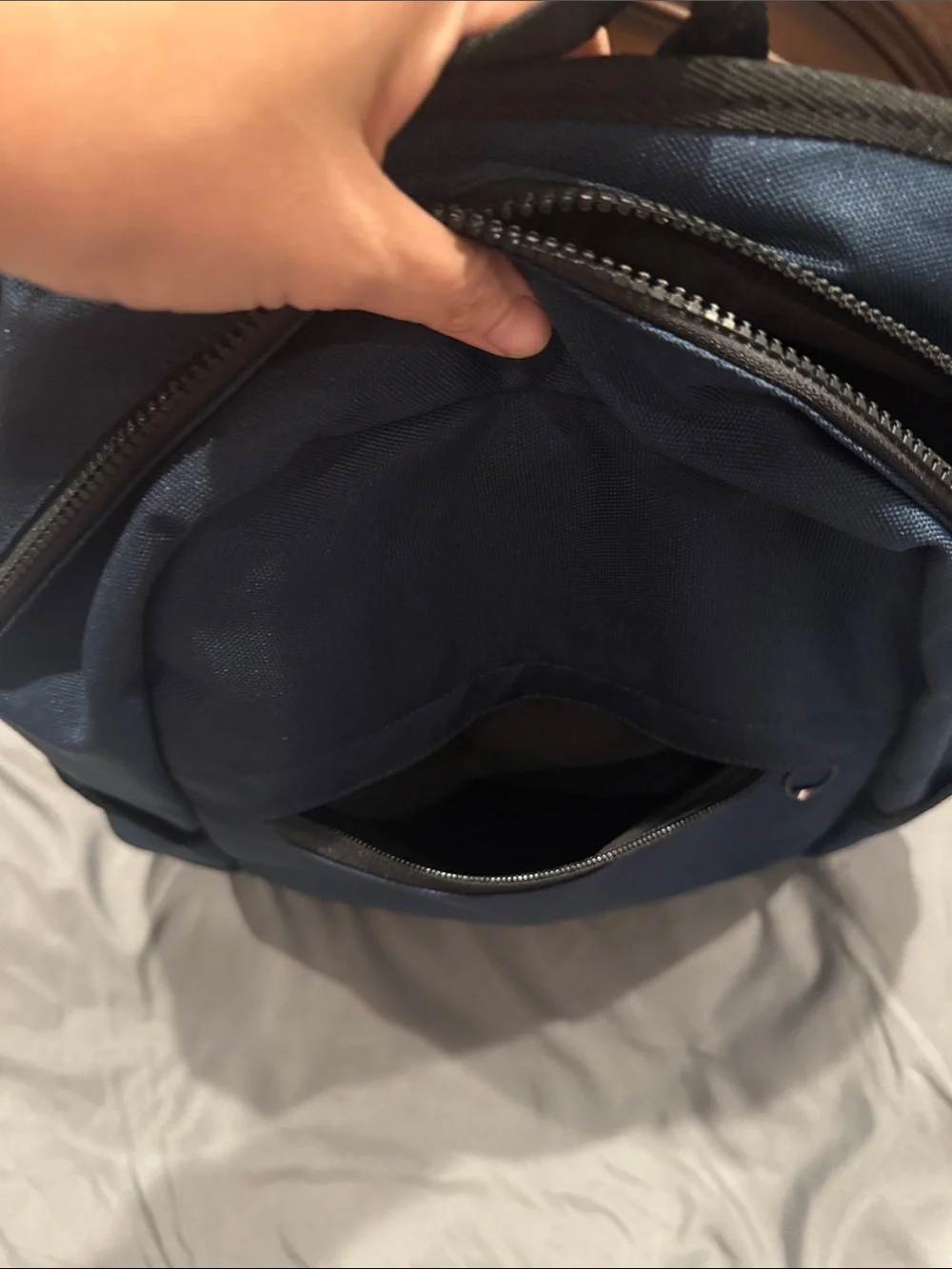 Tommy Hilfiger Blue Everyday Backpack with Front Pocket
